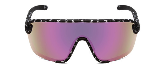 Smith Bobcat .5-Rimless Sunglasses Black Marble Tortoise/CP Violet Mirror+Clear