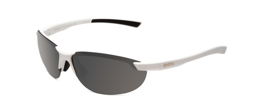 Smith Parallel 2 Sunglasses White/Polarized Platinum Mirror&Ignitor Rose Red 71mm