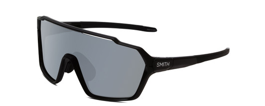 Smith Shift MAG Wrap Semi-Rimless Sunglass Black/CP Platinum Mirror&Clear 136 mm