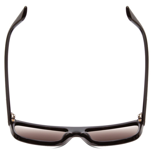 Top View of GUCCI GG0748S Men Square Designer Sunglasses in Black Gold Logo/Brown Amber 59mm