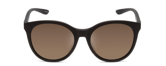 Front View of Smith Bayside Unisex Cateye Sunglasses Black/ChromaPop Polarized Gray Green 54mm