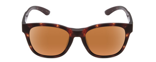 Front View of Smith Optic Caper Ladies Cateye Sunglasses Tortoise Gold/CP Polarized Brown 53mm