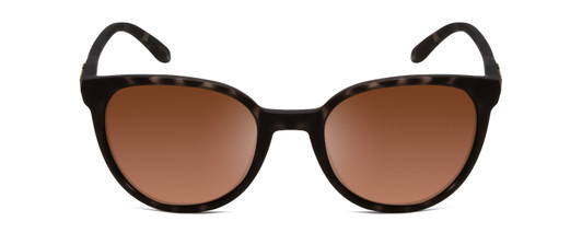Front View of Smith Cheetah Ladies Cateye Sunglasses Tortoise Brown/Polarized Gold Mirror 54mm