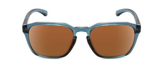 Front View of Smith Contour Unisex Sunglasses Crystal Stone Blue Green/CP Polarized Brown 56mm