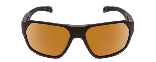 Front View of Smith Deckboss Unisex Sunglasses Gravy Grey/CP Polarized Bronze Mirror Gold 63mm