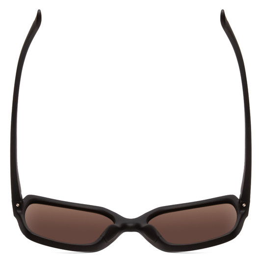 Top View of Smith Flare Women Oversize Sunglasses Black/ChromaPop Polarized Gray Green 57 mm