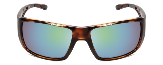 Front View of Smith Guides Choice XL Sunglasses Tortoise/CP Glass Polarized Green Mirror 63 mm