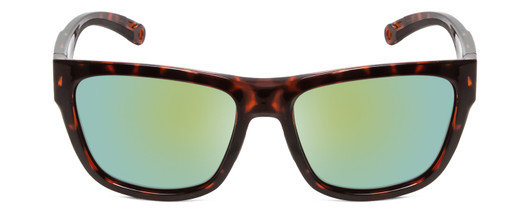 Front View of Smith Joya Ladies Sunglasses Tortoise Brown Gold/CP Polarized Green Mirror 56 mm