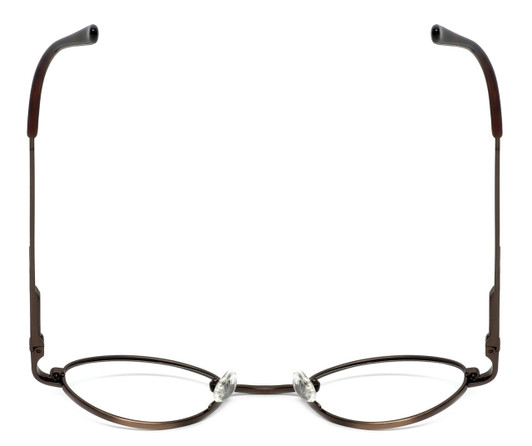 Calabria FL-66 Brown Eyeglasses :: Custom Left & Right Lens