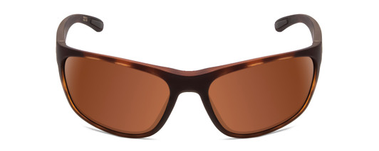 Front View of Smith Redding Unisex Wrap Sunglasses Tortoise Gold/CP Glass Polarized Brown 62mm