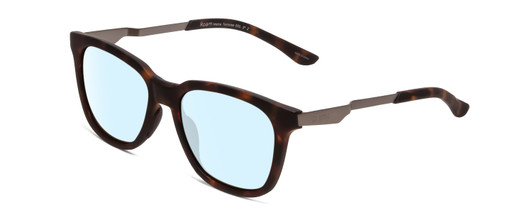 Profile View of Smith Optics Roam Designer Blue Light Blocking Eyeglasses in Matte Tortoise Havana Gold Unisex Classic Full Rim Acetate 53 mm