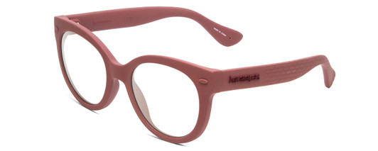 Profile View of Havaianas NORONHA/S Designer Reading Eye Glasses in Matte Lavender Purple Ladies Cateye Full Rim Acetate 47 mm