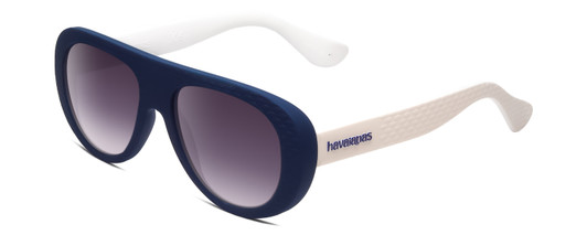 Havaiana RIO/M Unisex Retro Sunglasses Matte Blue White/Smoke Grey Gradient 54mm