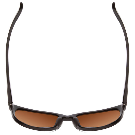 Top View of Smith Lake Shasta Sunglasses in Black & CP Polarized Opal Blue Green Mirror 56mm