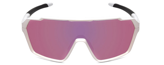 Front View of Smith Shift MAG .5-Rimless Sunglasses White/CP Violet Purple Mirror&Clear 136 mm