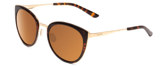 Profile View of Smith Somerset Ladies Cateye Sunglasses Tortoise/ChromaPop Polarized Brown 53 mm