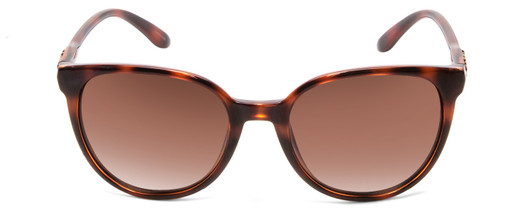 Front View of Smith Cheetah Ladies Cateye Sunglasses in Tortoise/Polarized Brown Gradient 54mm