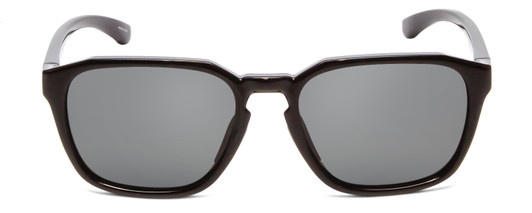 Front View of Smith Optics Contour Unisex Square Designer Sunglasses Black/Polarized Gray 56mm