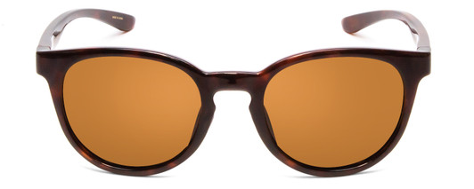 Front View of Smith Eastbank Unisex Round Designer Sunglass Tortoise Gold/Polarized Brown 52mm