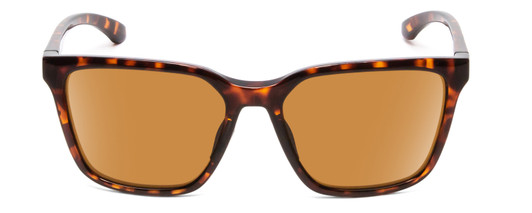 Front View of Smith Optics Shoutout Unisex Retro Designer Sunglasses Tortoise Gold/Brown 57 mm