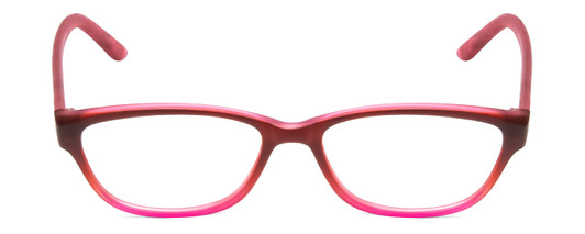 Front View of SOHO 1013 Designer Progressive Lens Prescription Rx Eyeglasses in Wine Purple Rose Pink Fade/ Zebra Animal Print Ladies Cateye Full Rim Acetate 52 mm