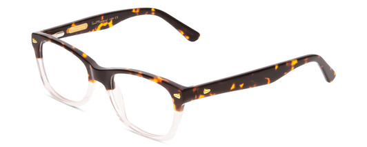 Profile View of Ernest Hemingway H4606 Unisex Cateye Eyeglasses Tortoise Brown Clear 2 Tone 51mm