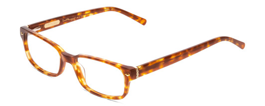 Profile View of Ernest Hemingway H4610 Designer Single Vision Prescription Rx Eyeglasses in Honey Tortoise Yellow Gold Brown Unisex Rectangle Full Rim Acetate 51 mm