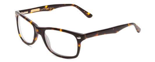 Profile View of Ernest Hemingway H4630 Designer Bi-Focal Prescription Rx Eyeglasses in Tortoise Havana Brown Gold Unisex Cateye Full Rim Acetate 53 mm