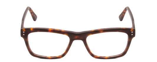 Front View of Ernest Hemingway H4665 Designer Bi-Focal Prescription Rx Eyeglasses in Matte Tortoise Havana Brown Yellow Unisex Cateye Full Rim Acetate 53 mm