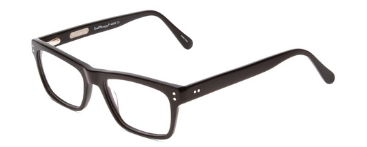 Profile View of Ernest Hemingway H4665 Designer Blue Light Blocking Eyeglasses in Gloss Black Unisex Cateye Full Rim Acetate 53 mm