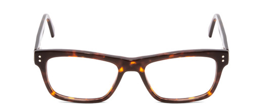 Front View of Ernest Hemingway H4665 Designer Bi-Focal Prescription Rx Eyeglasses in Shiny Tortoise Havana Brown Yellow Unisex Cateye Full Rim Acetate 53 mm