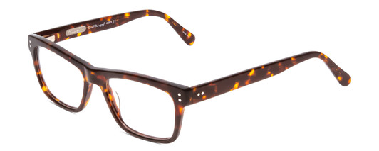 Profile View of Ernest Hemingway H4665 Designer Progressive Lens Prescription Rx Eyeglasses in Shiny Tortoise Havana Brown Yellow Unisex Cateye Full Rim Acetate 53 mm