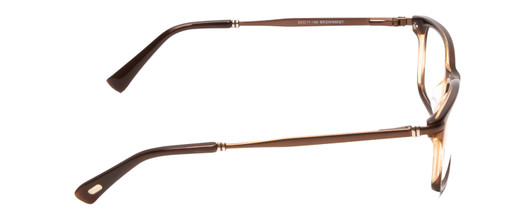 Side View of Ernest Hemingway H4679 Unisex Eyeglasses in Brown Honey Clear Gradient Mist 53mm