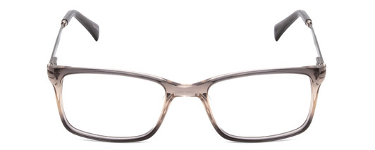 Front View of Ernest Hemingway H4679 Designer Bi-Focal Prescription Rx Eyeglasses in Grey Clear Gradient Mist Unisex Square Full Rim Acetate 53 mm