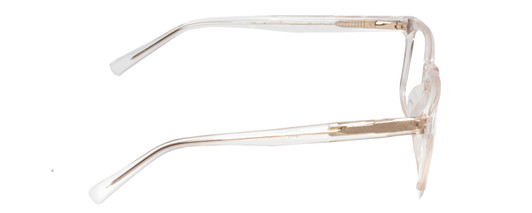 Side View of Ernest Hemingway 4697 Unisex Square Designer Eyeglasses Gloss Crystal Clear 53mm