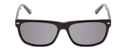 Front View of Ernest Hemingway H4723 Unisex Cateye Sunglasses Black Silver Stud&Blue/Grey 57mm