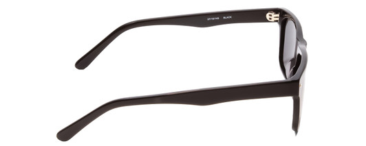 Side View of Ernest Hemingway H4723 Unisex Cateye Sunglasses Black Silver Stud&Blue/Grey 57mm