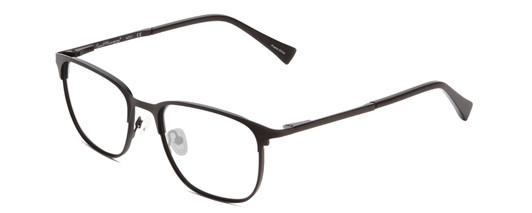 Profile View of Ernest Hemingway H4731 Designer Progressive Lens Blue Light Blocking Eyeglasses in Matte Metallic Black Unisex Cateye Full Rim Metal 52 mm