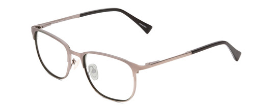 Profile View of Ernest Hemingway H4731 Designer Progressive Lens Blue Light Blocking Eyeglasses in Matte Metallic Gun Metal Unisex Cateye Full Rim Metal 52 mm