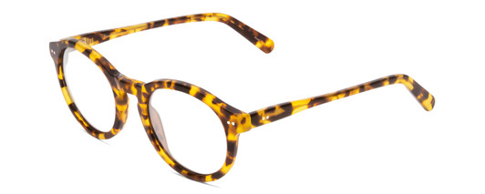 Profile View of Ernest Hemingway H4733 Designer Single Vision Prescription Rx Eyeglasses in Gloss Tortoise Havana Yellow Gold Brown Ladies Cateye Full Rim Acetate 49 mm