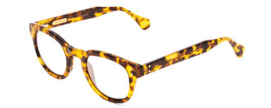 Profile View of Ernest Hemingway H4734 Designer Bi-Focal Prescription Rx Eyeglasses in Gloss Tortoise Havana Yellow Gold Brown Ladies Cateye Full Rim Acetate 49 mm