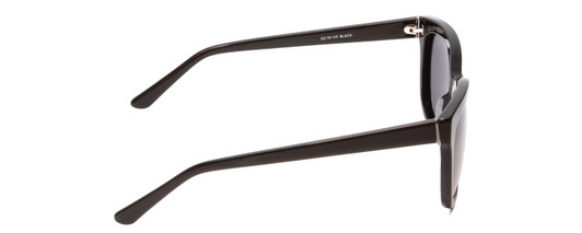 Side View of Ernest Hemingway H4736 Unisex Cateye Designer Sunglasses in Black&Blue/Grey 53mm