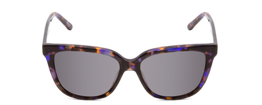 Front View of Ernest Hemingway H4737 Unisex Cateye Sunglasses in Blue Brown Tortoise&Grey 55mm