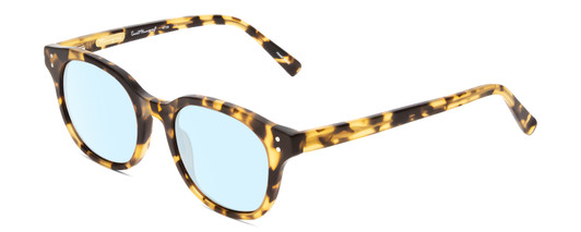 Profile View of Ernest Hemingway H4739 Designer Blue Light Blocking Eyeglasses in Antique Yellow Brown Gold Tortoise Havana Unisex Cateye Full Rim Acetate 53 mm