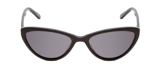 Front View of Ernest Hemingway H4740 Ladies Cateye Designer Sunglasses in Black&Blue/Grey 56mm