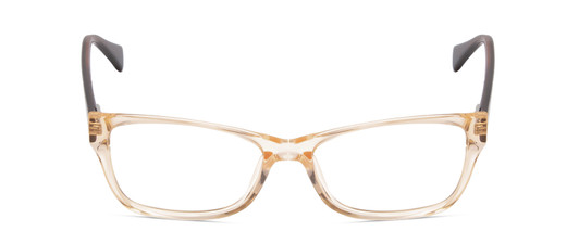Front View of Ernest Hemingway H4805 Designer Bi-Focal Prescription Rx Eyeglasses in Light Brown Beige Crystal Mist/Red Brown Tortoise Ladies Cateye Full Rim Acetate 52 mm