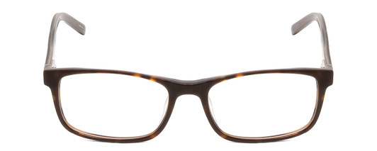 Front View of Ernest Hemingway H4806 Unisex Eyeglasses Yellow Brown Tortoise/Olive Green 56 mm