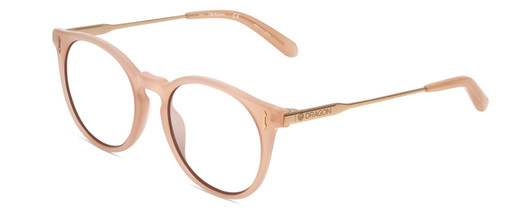 Profile View of Dragon Alliance DR520SI LL HYPE ION Designer Reading Eye Glasses in Seashell Crystal Peach Unisex Classic Full Rim Acetate 51 mm