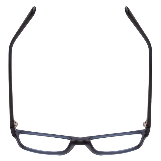 Top View of 2000&Beyond 3059 Designer Single Vision Prescription Rx Eyeglasses in Matte Blue Mens Classic Full Rim Acetate 55 mm
