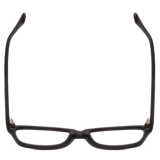 Top View of Gotham Style 237 Designer Bi-Focal Prescription Rx Eyeglasses in Matte Black Unisex Classic Full Rim Acetate 55 mm